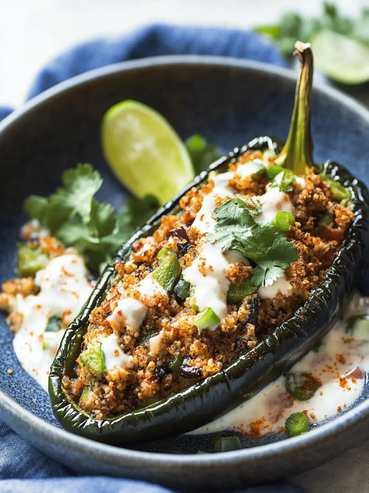 Mexican Stuffed Poblano Peppers (Keto)