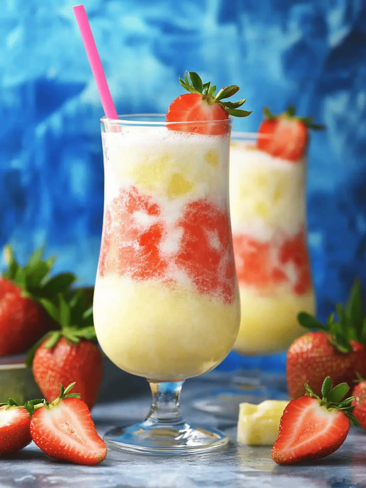 Virgin Strawberry Pina Colada