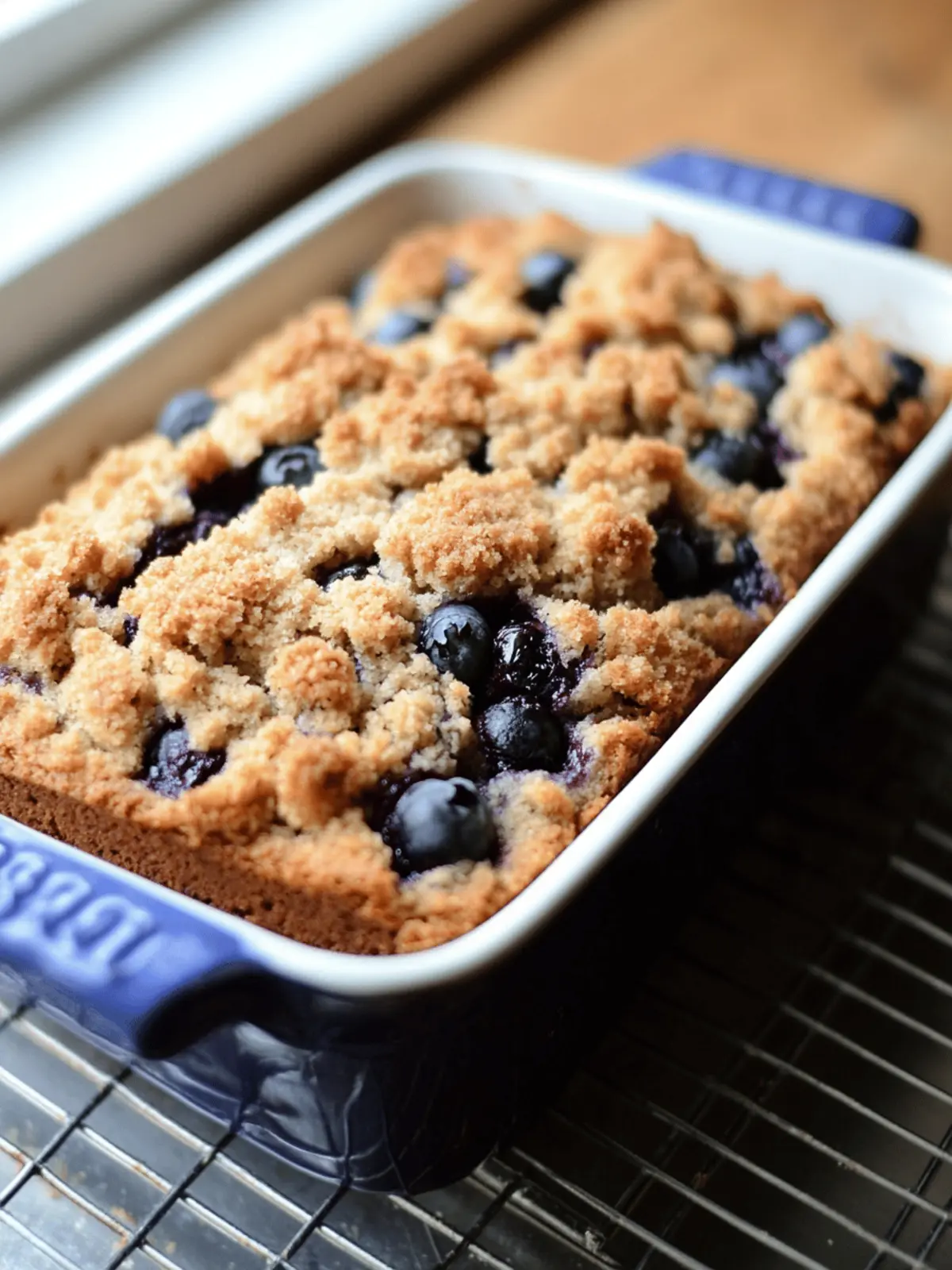 Crumb-Topped Blueberry Zucchini Bread