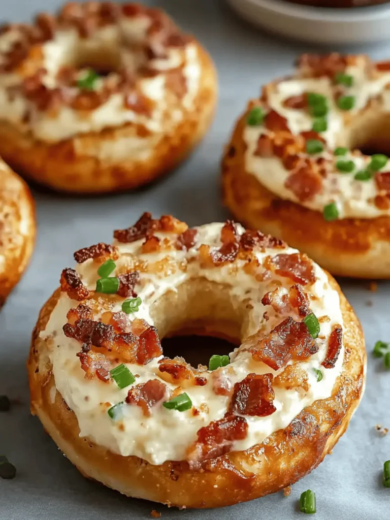 Zesty Bacon Cream Cheese Bagels