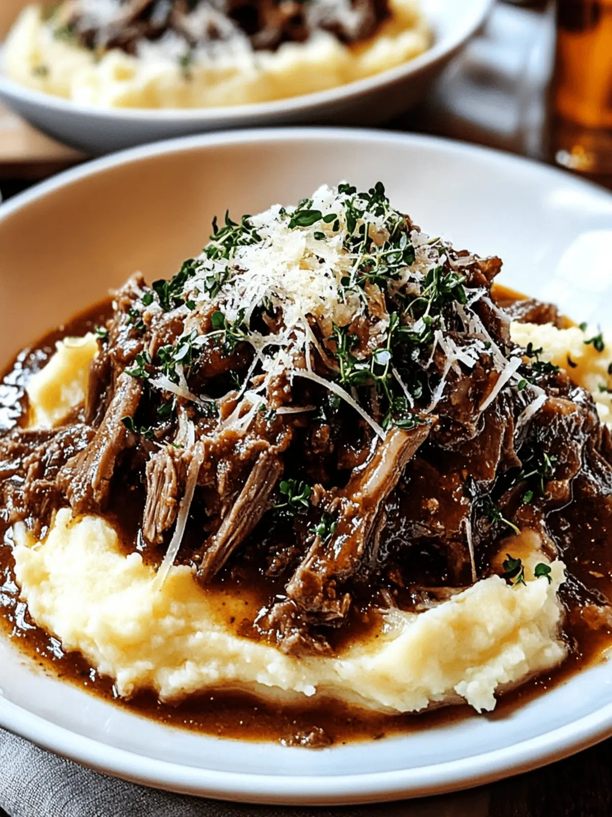 Short Rib Ragu with Parmesan Mashed Potatoes