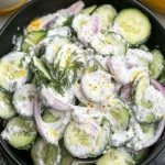 Creamy Cucumber Salad with Greek Yogurt Dressing