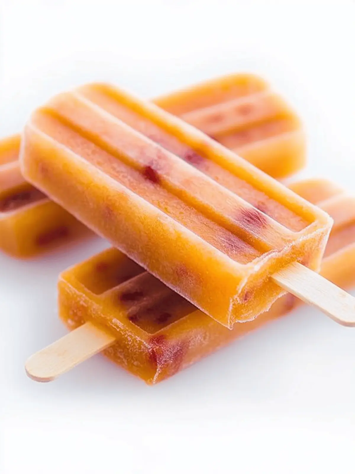 Ripe Peach Popsicles