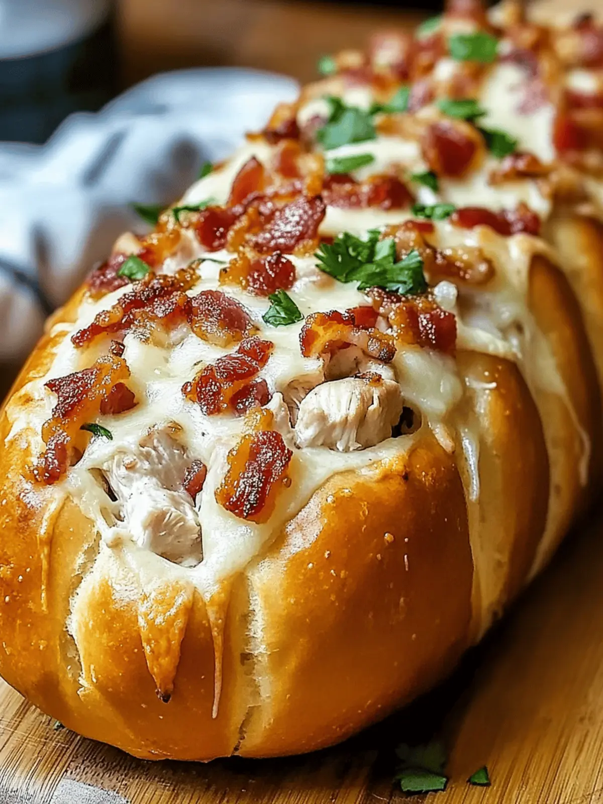Chicken Bacon Ranch Stuffed Bread Recipe