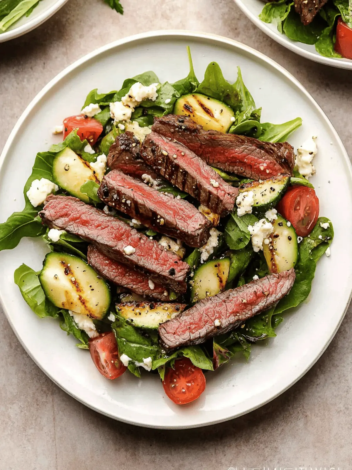 Best Steak Salad with Creamy Balsamic Vinaigrette