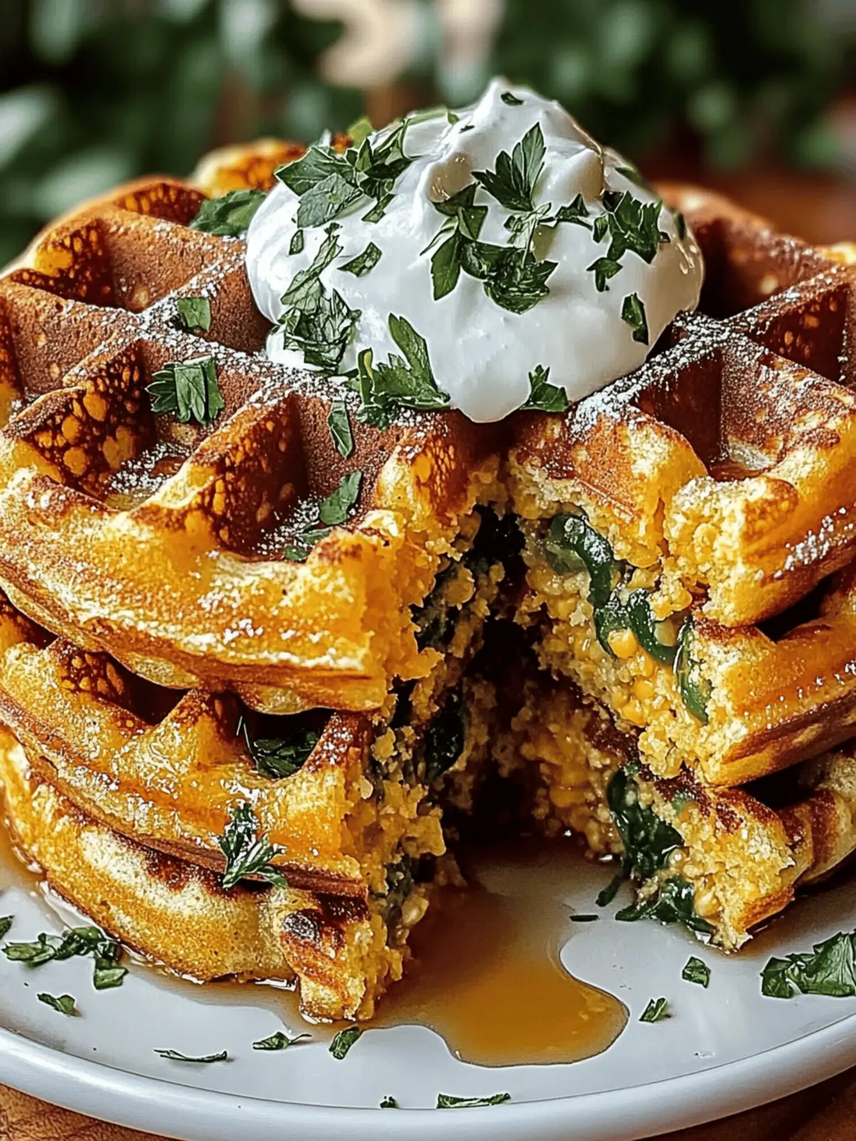 Cheddar Jalapeño Cornbread Waffles: A Flavorful Twist on a Classic