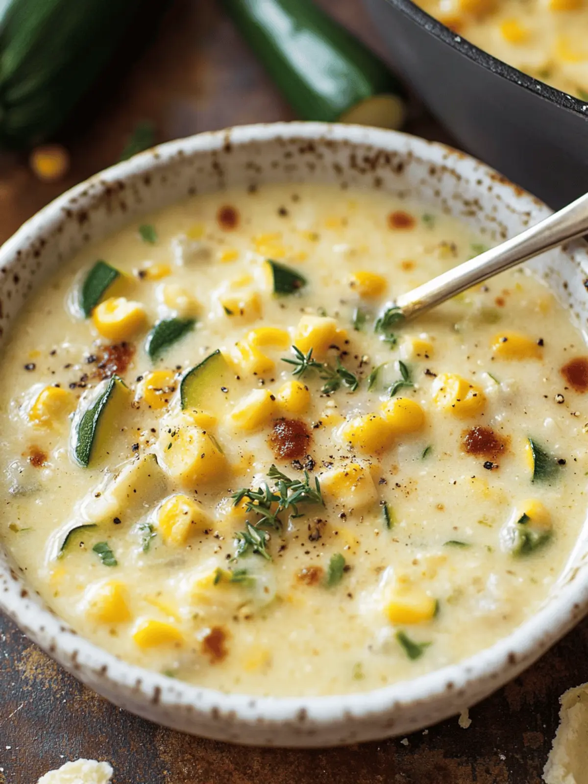 Summer Corn and Zucchini Chowder