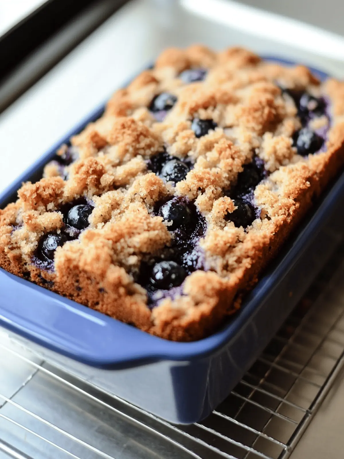 Crumb-Topped Blueberry Zucchini Bread