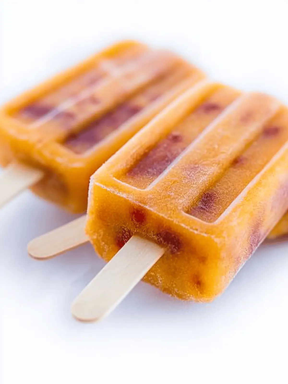 Ripe Peach Popsicles