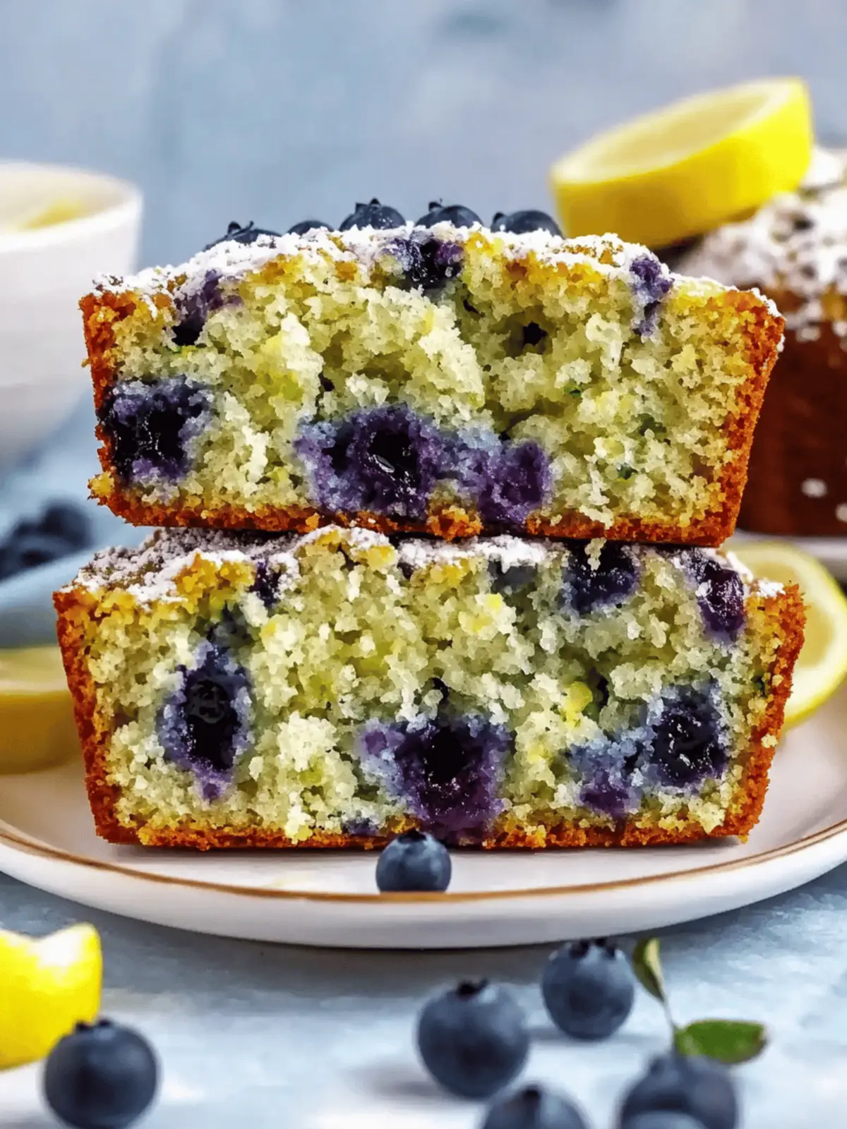 Lemon Blueberry Zucchini Bread