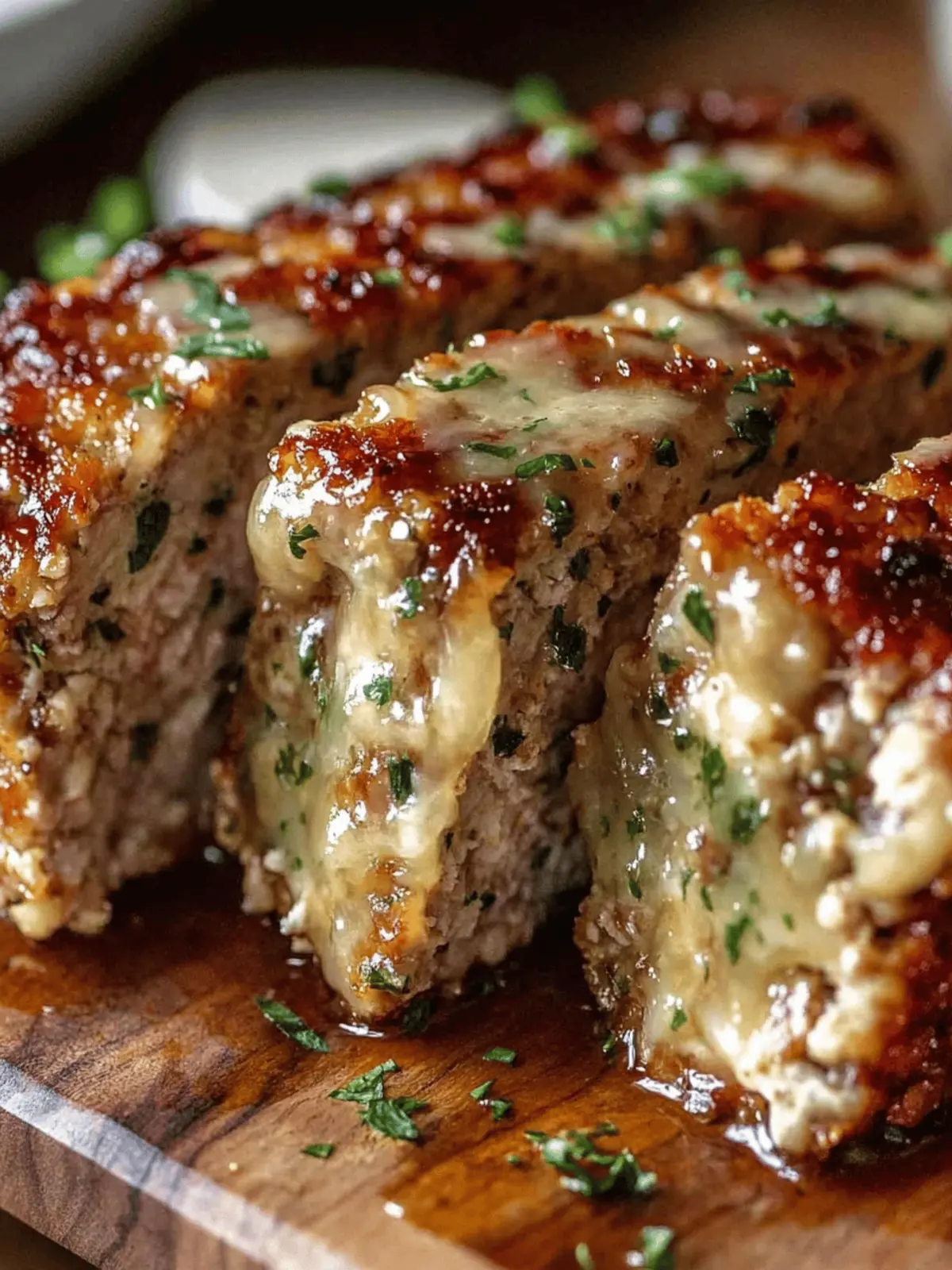 Juicy Garlic Parmesan Chicken Meatloaf