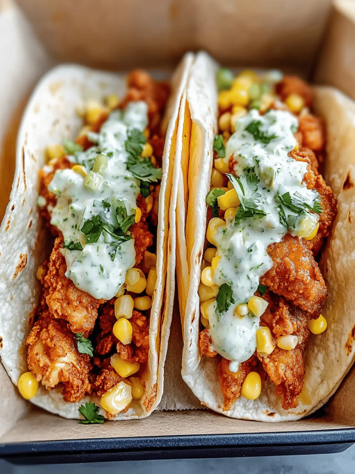 The Ultimate Guide to Fried Chicken Street Corn Tacos with Jalapeño Lime Ranch: A Flavorful Fiesta in Every Bite