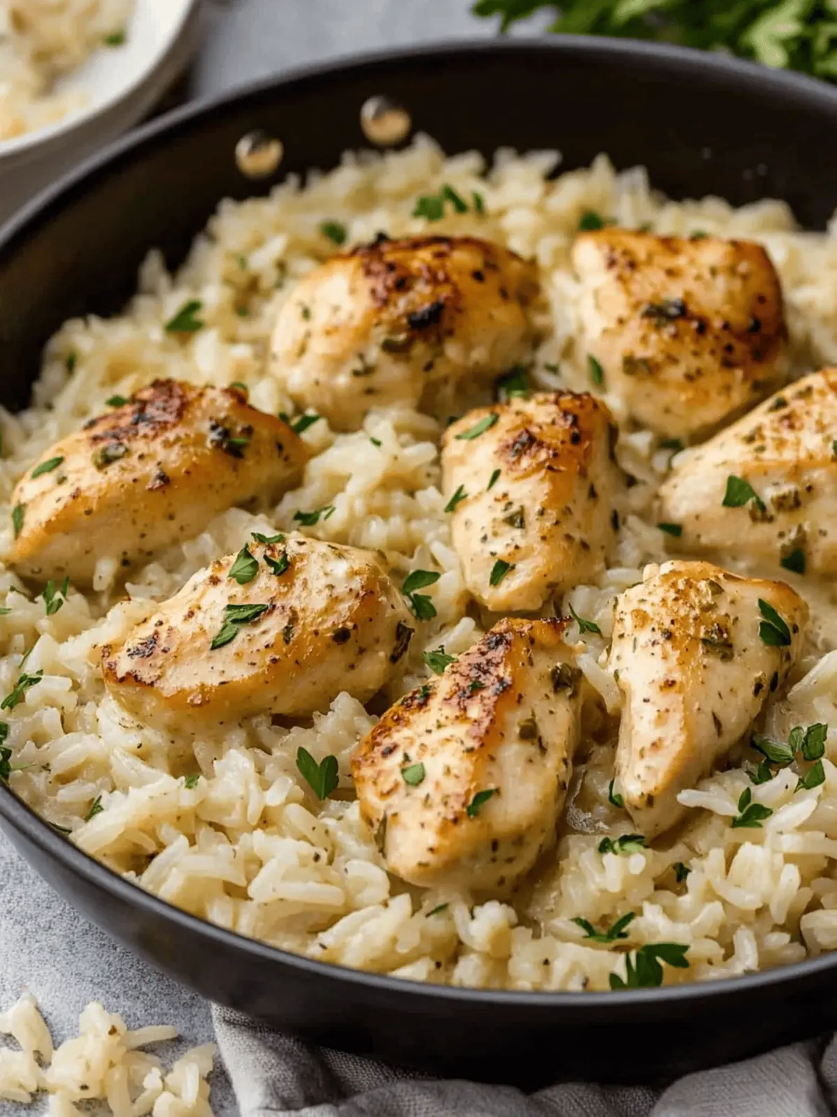 Creamy Herb Chicken & Basmati Rice – A Comforting, Flavor-Packed One-Pan Meal