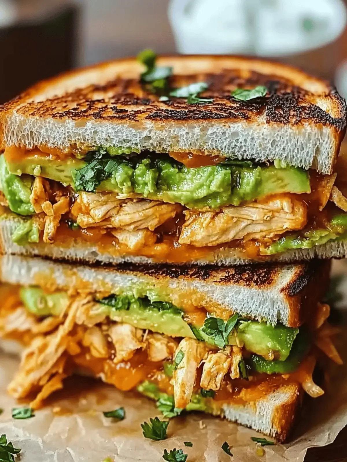Chicken Avocado Melt Sandwich
