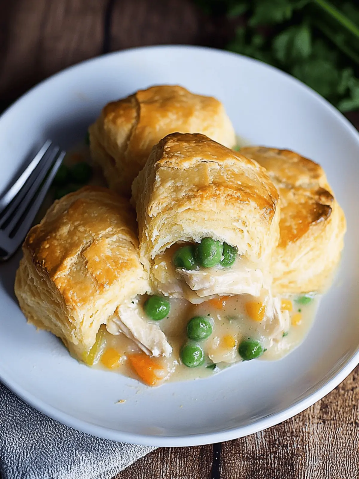 Chicken Pot Pie with Biscuits
