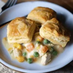 Chicken Pot Pie with Biscuits