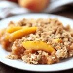 Healthy Peach Crumble