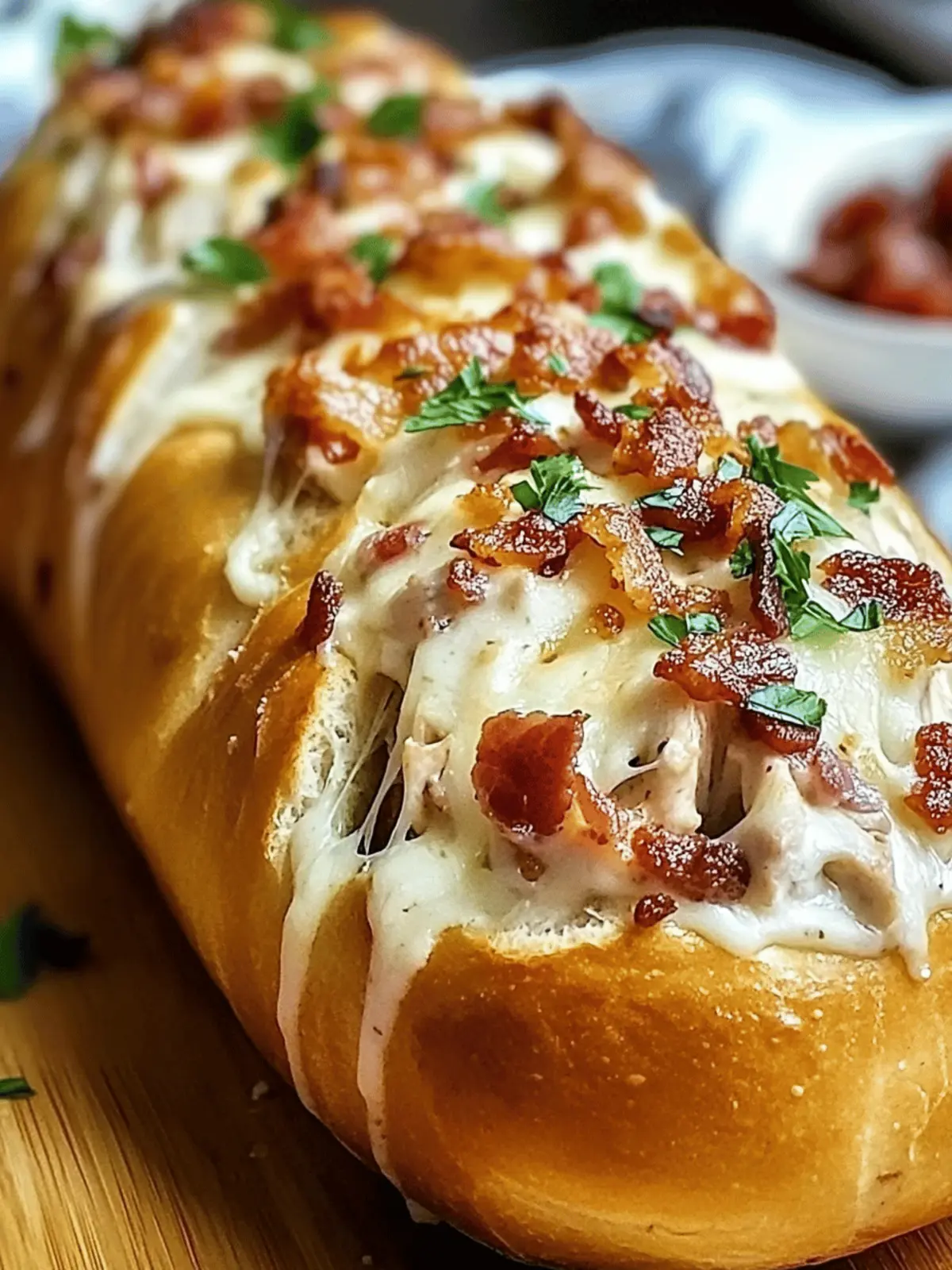 Chicken Bacon Ranch Stuffed Bread Recipe