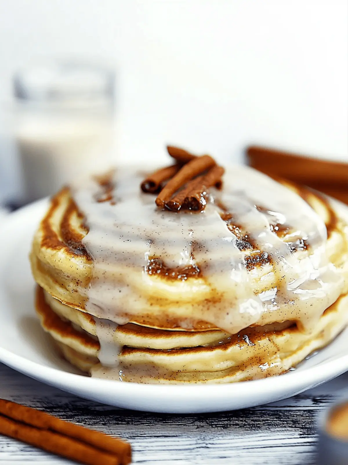 Cinnamon Roll Pancakes