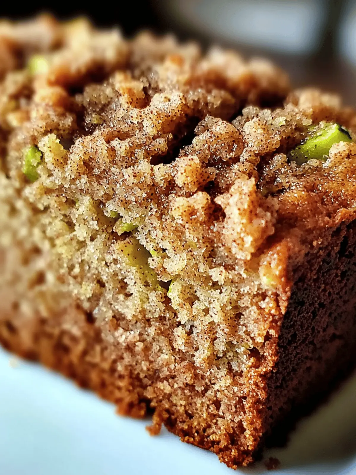 Cinnamon Streusel Topped Zucchini Bread Bakery Style: A Stunning Loaf