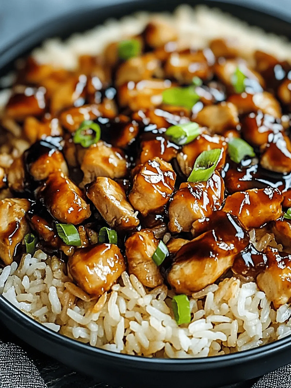 Honey BBQ Chicken Rice