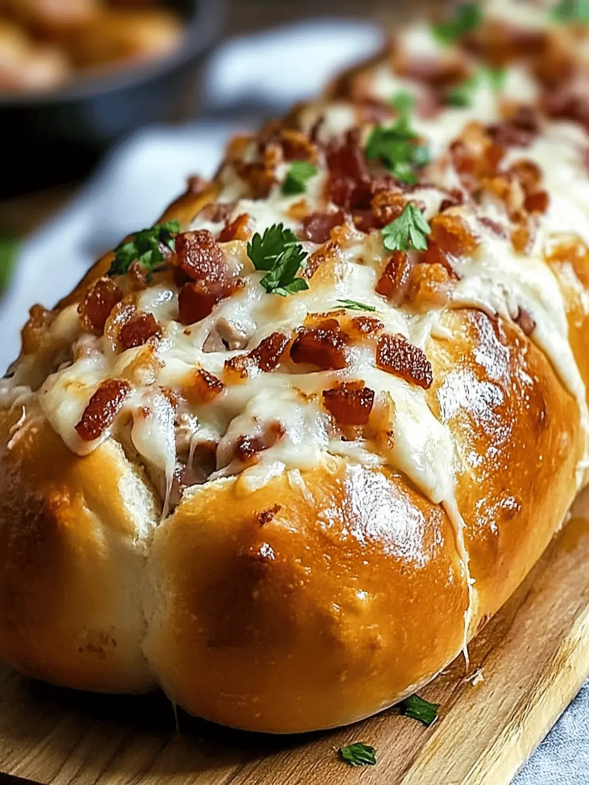 Chicken Bacon Ranch Stuffed Bread Recipe