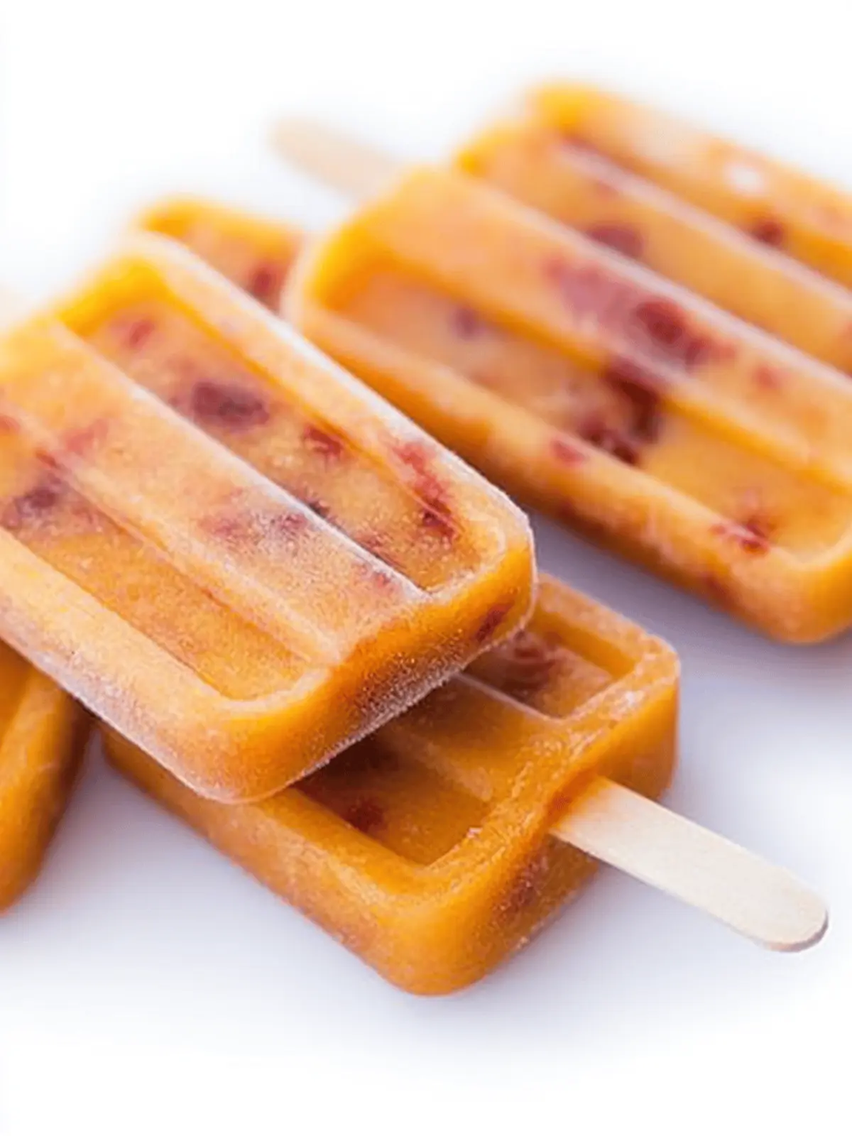 Ripe Peach Popsicles