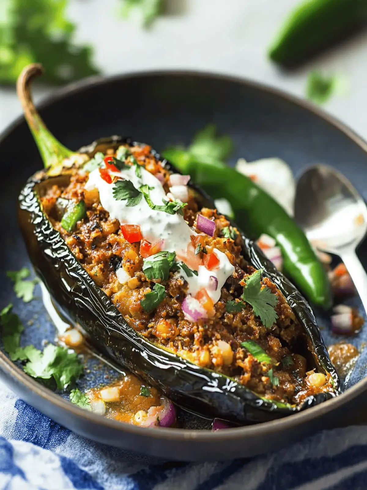 Mexican Stuffed Poblano Peppers (Keto)