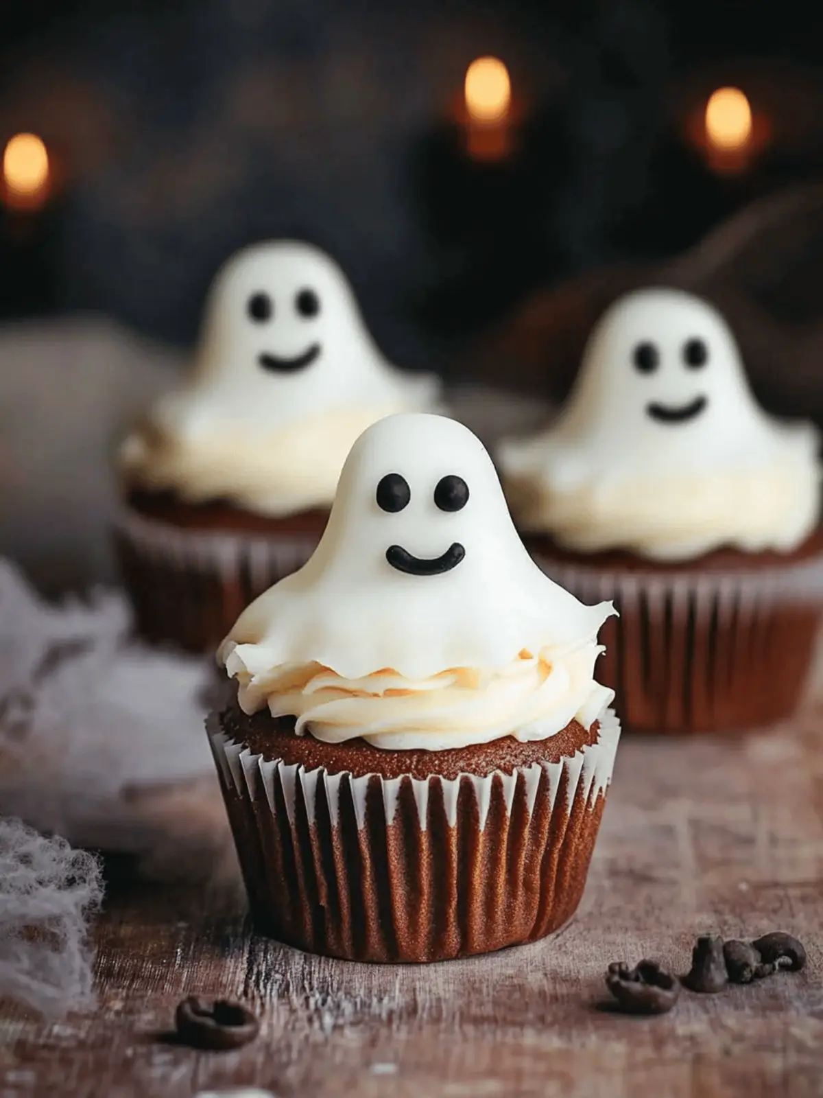 Halloween Cupcakes: Ghost Cupcakes