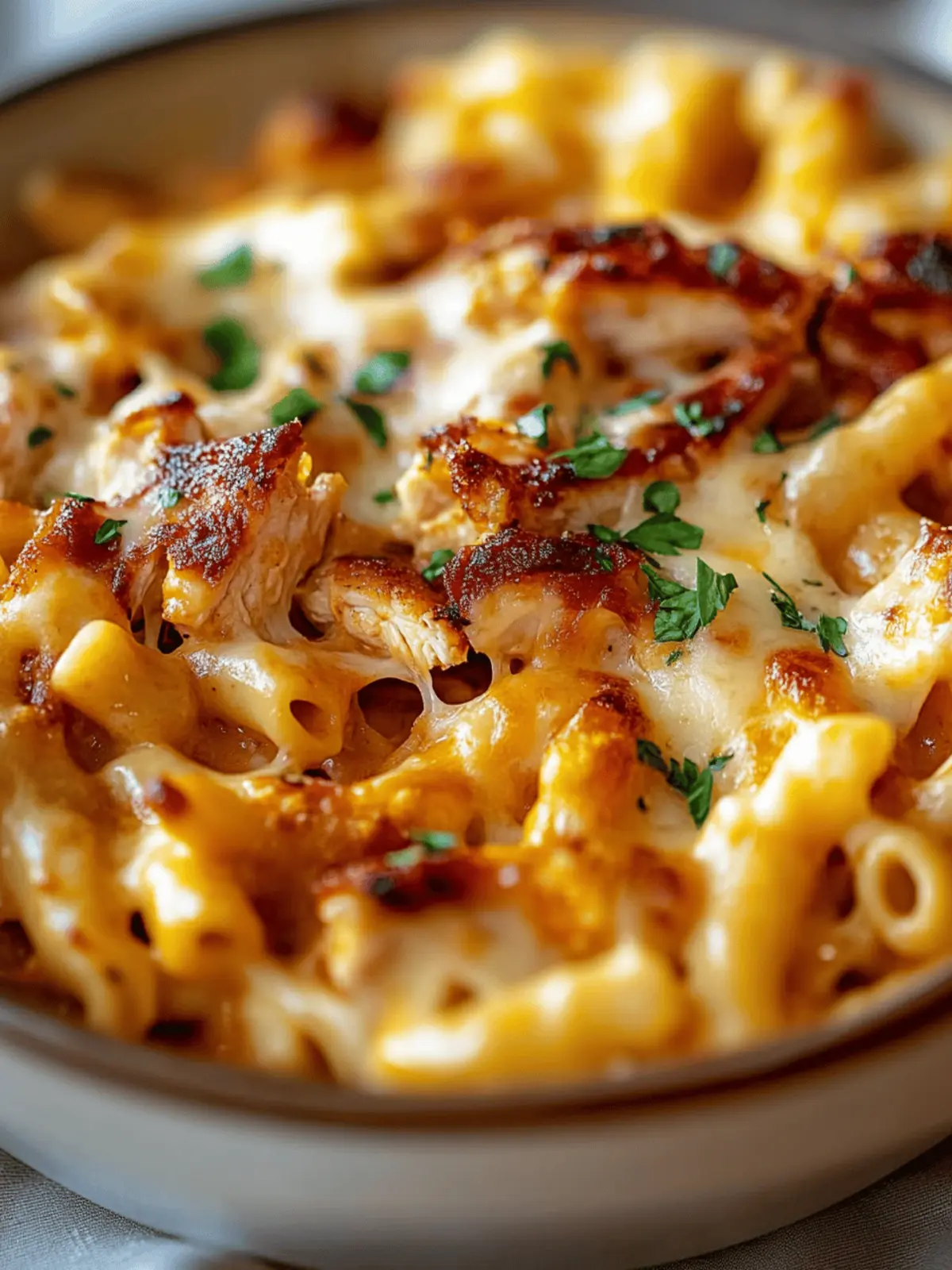 BBQ Chicken Mac and Cheese