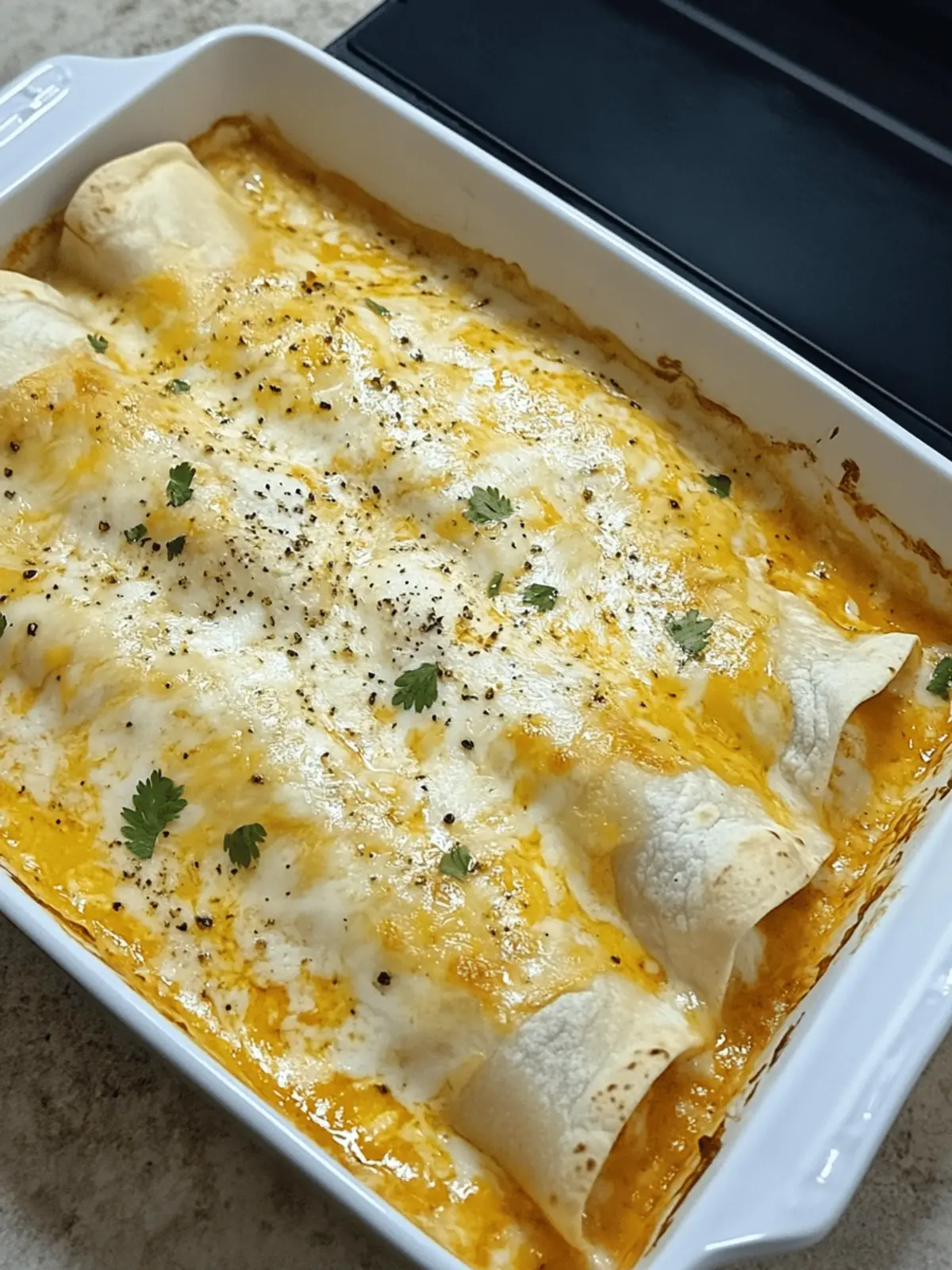 White Chicken Enchiladas