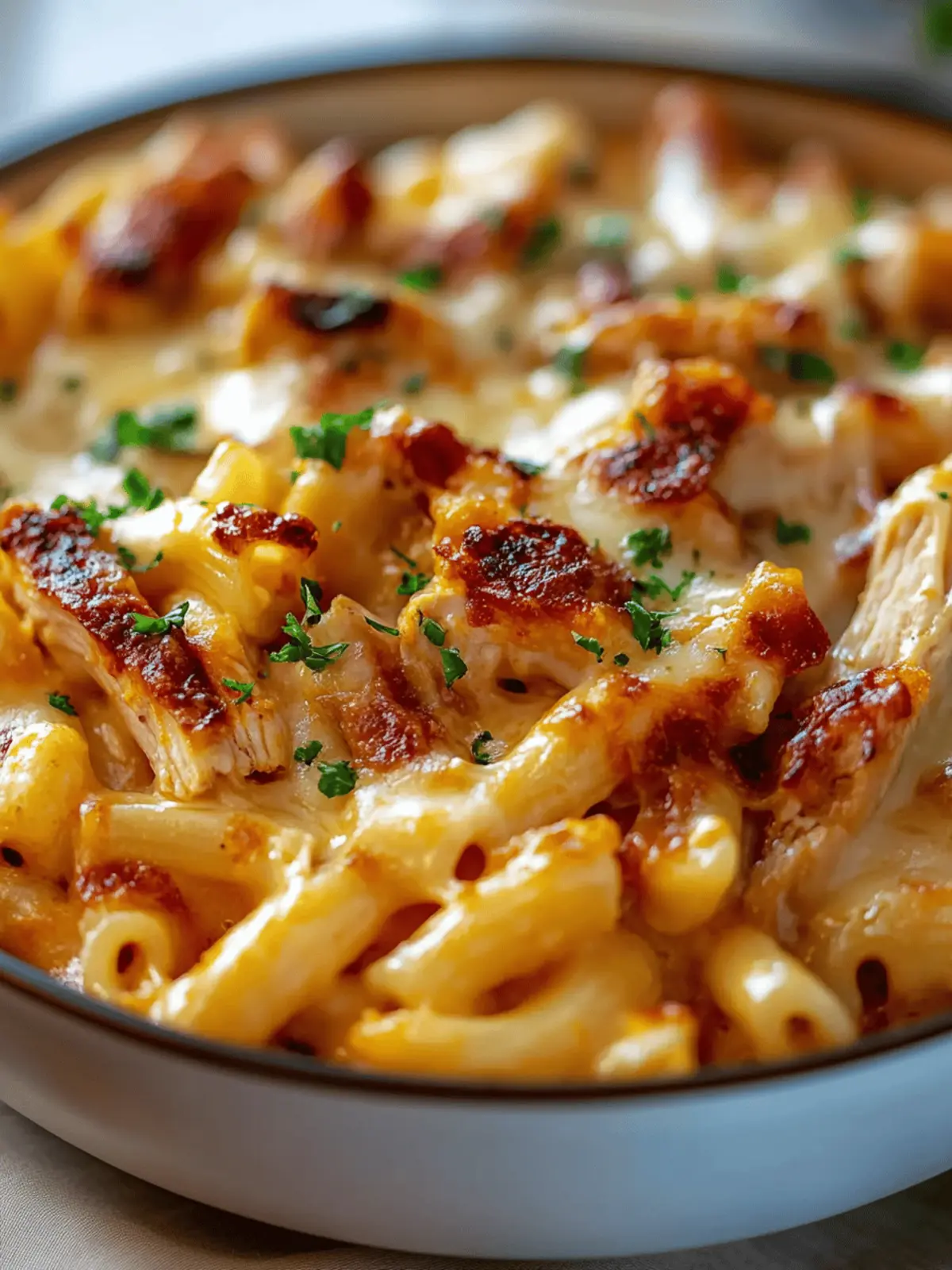 BBQ Chicken Mac and Cheese
