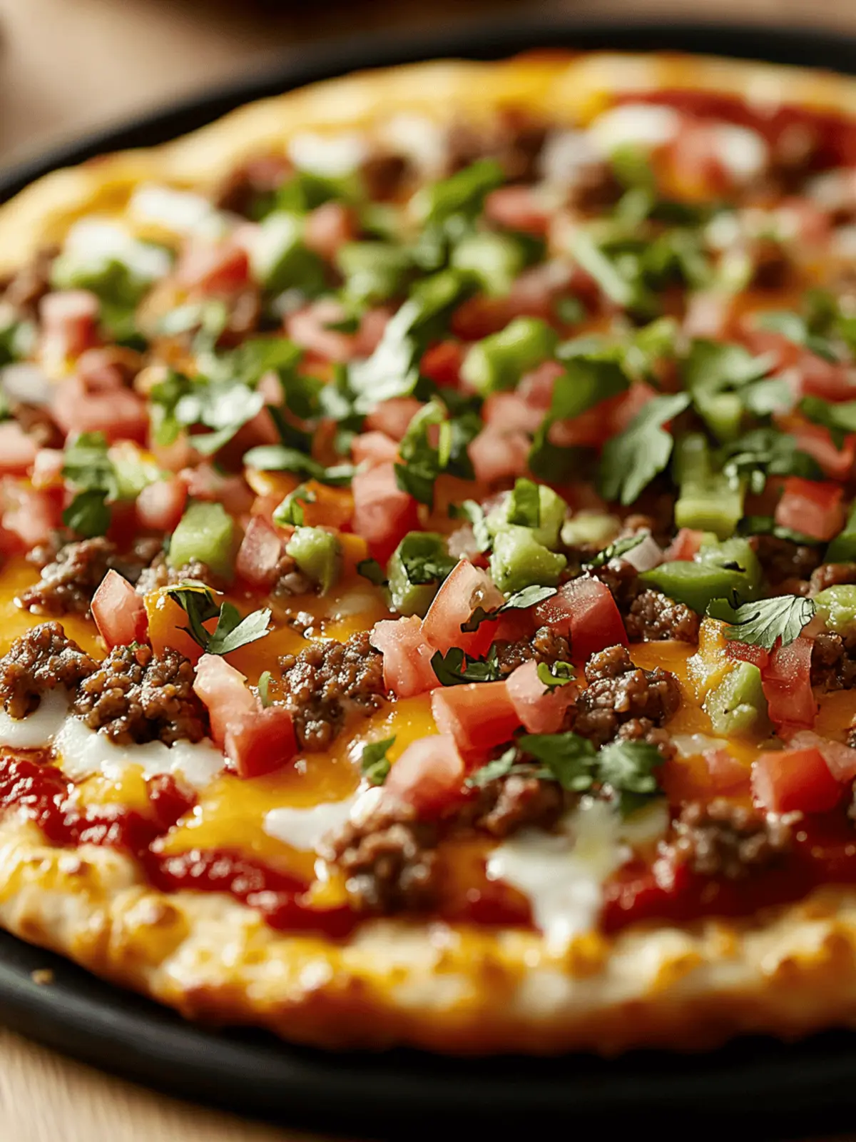 Easy Taco Pizza