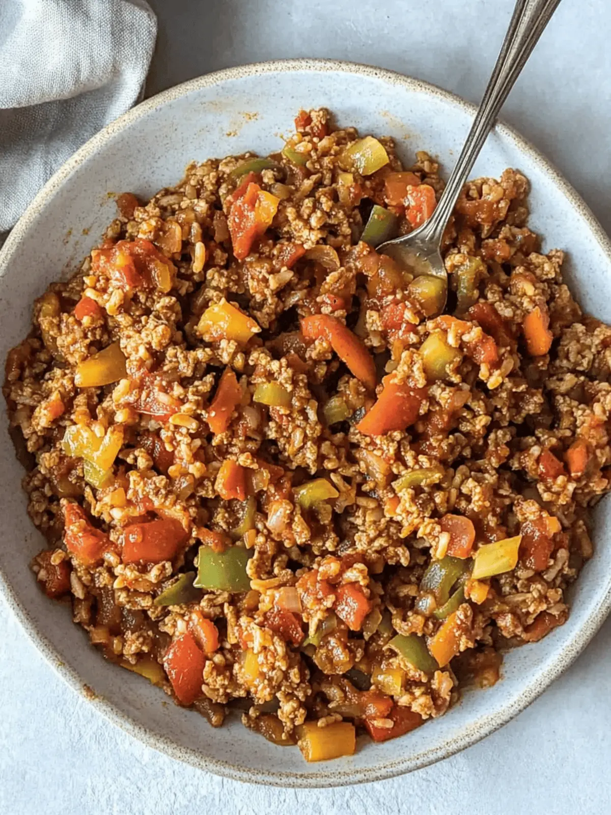 Easy Unstuffed Pepper Skillet (Quick One Pot Recipe)