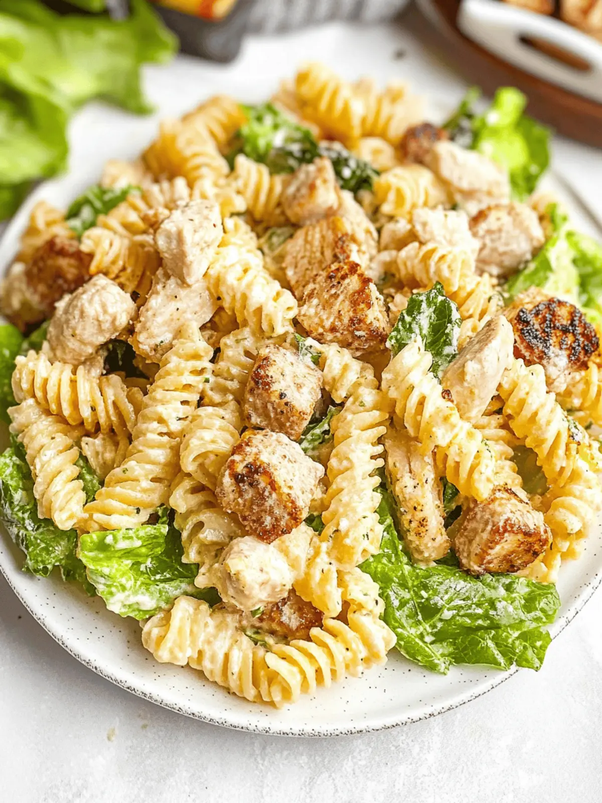 Chicken Caesar Pasta Salad