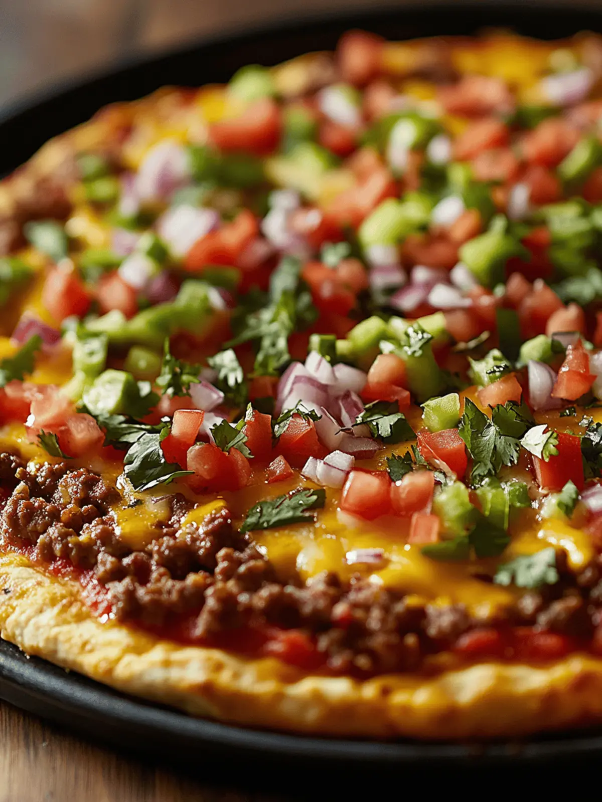 Easy Taco Pizza