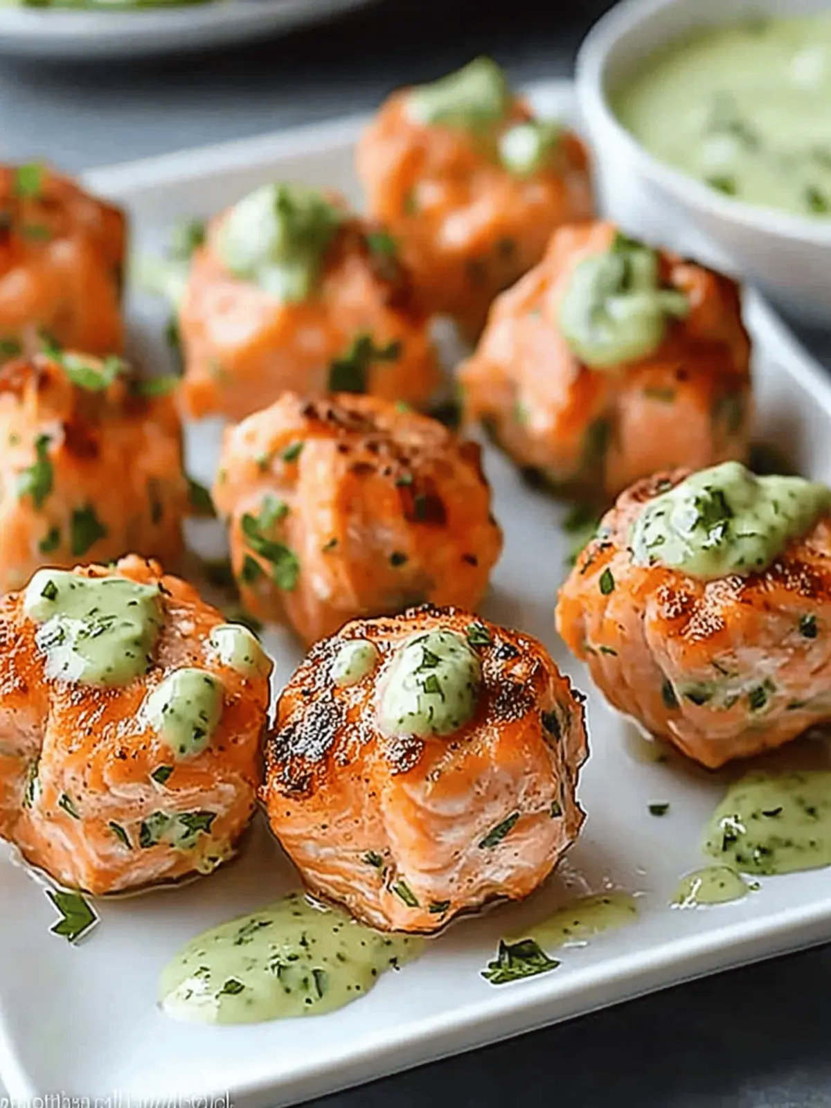 Crispy Salmon Bites with Sauce