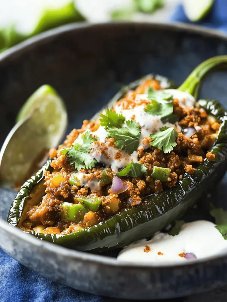 Mexican Stuffed Poblano Peppers (Keto)