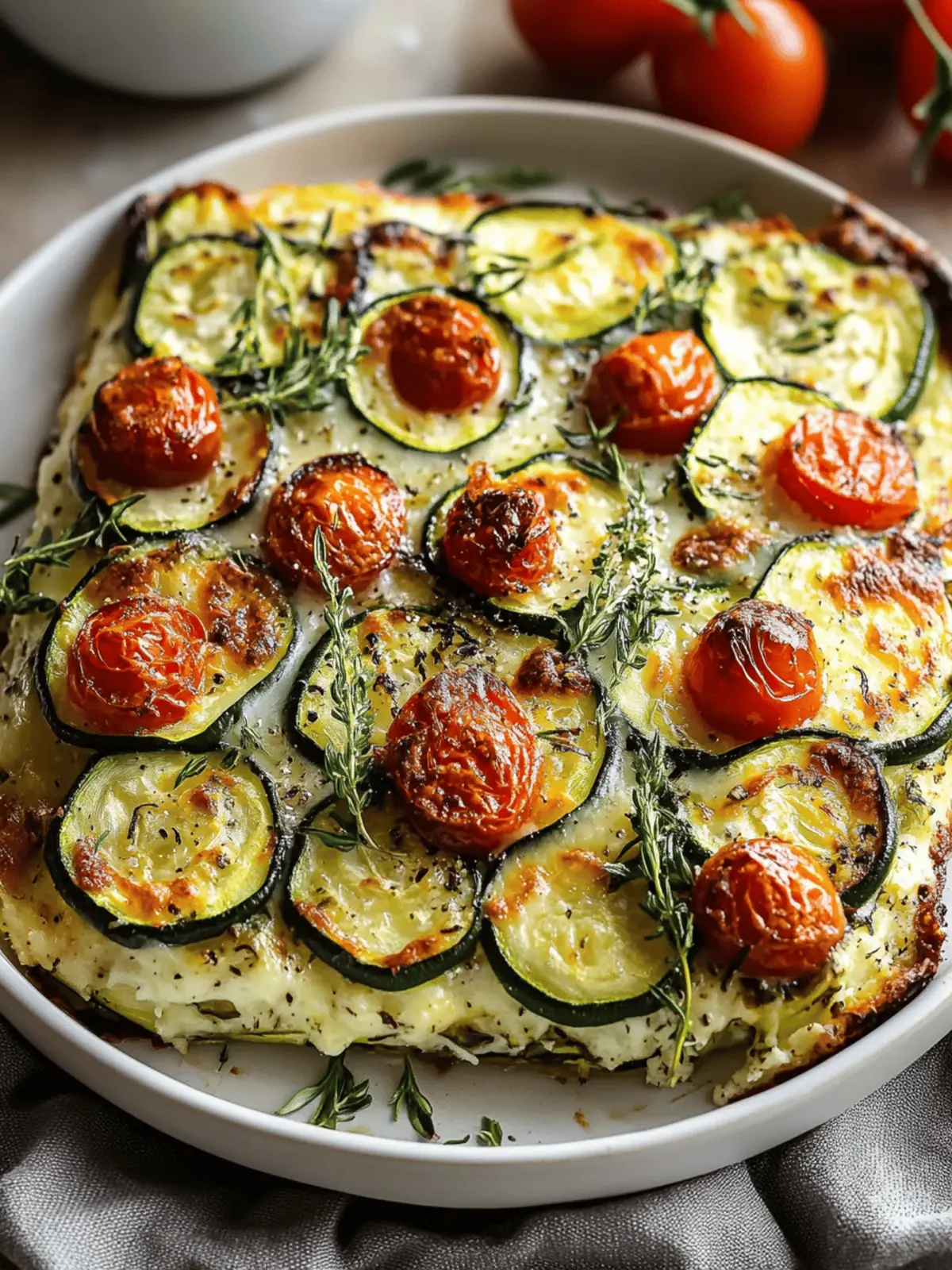 Savory Italian Baked Zucchini Scarpaccia