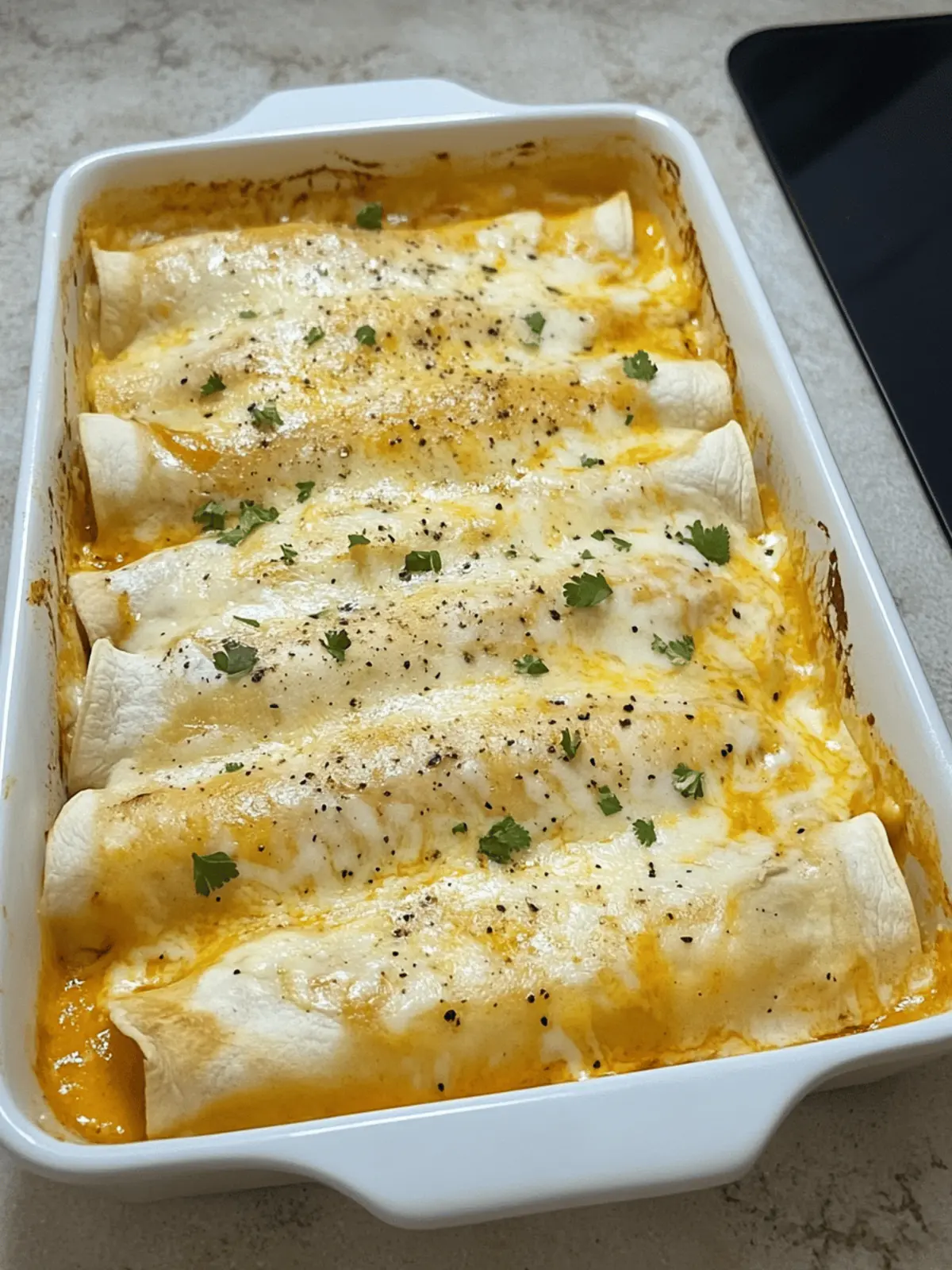 White Chicken Enchiladas