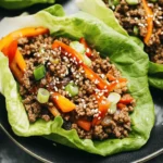 Asian-Style Ground Beef Lettuce Wraps