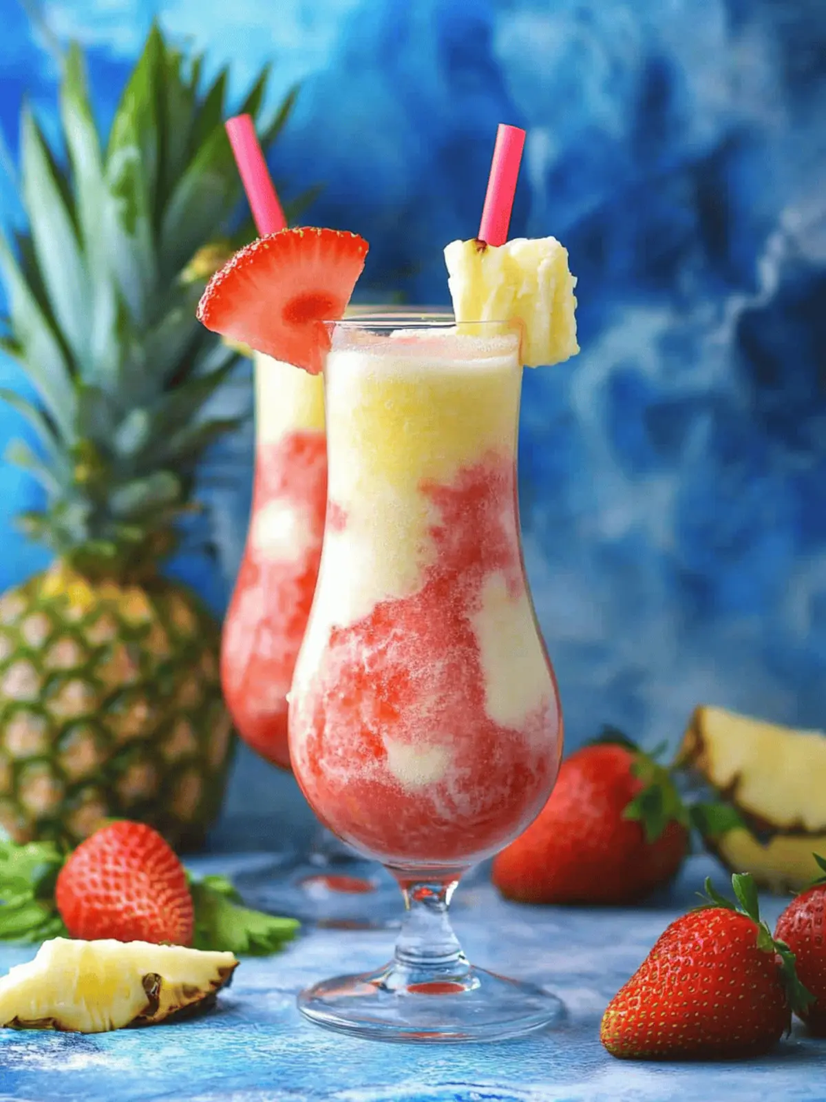 Virgin Strawberry Pina Colada