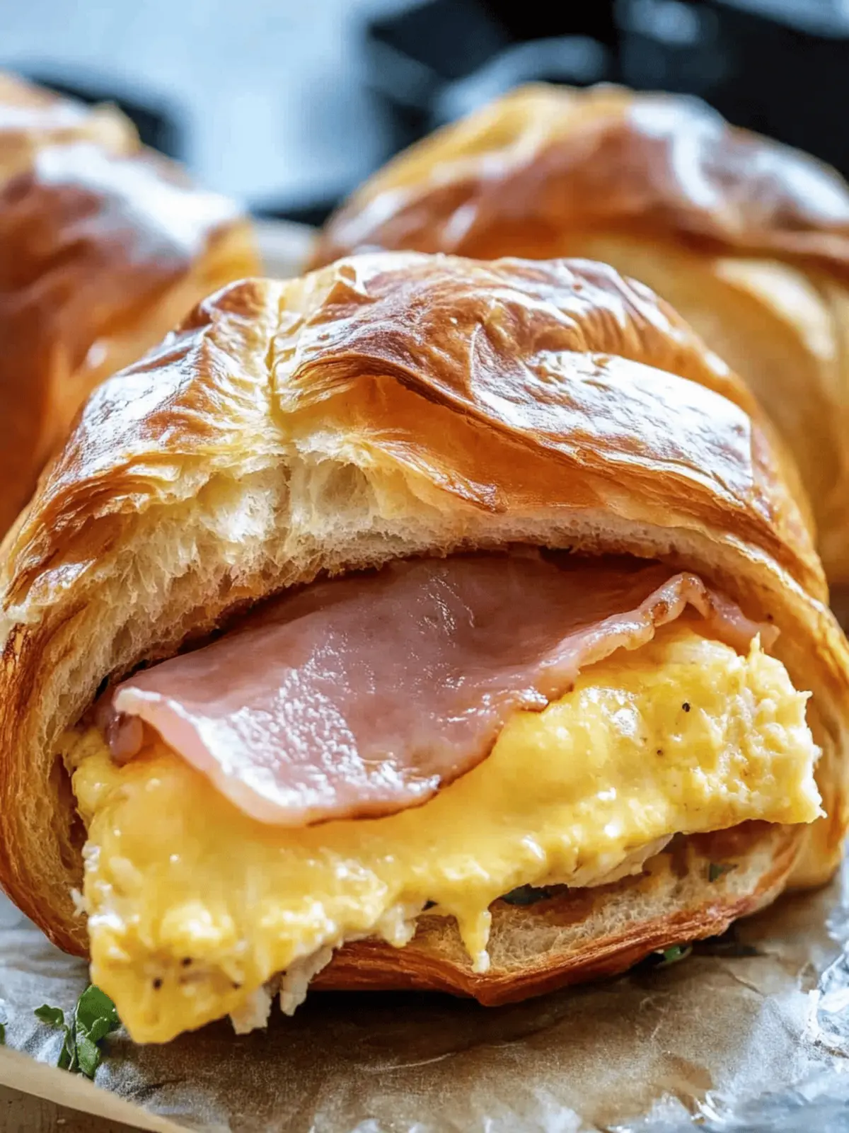 Easy Croissant Breakfast Sandwiches