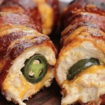 Creamy and Cheesy Bacon Wrapped Jalapeno Popper Chicken
