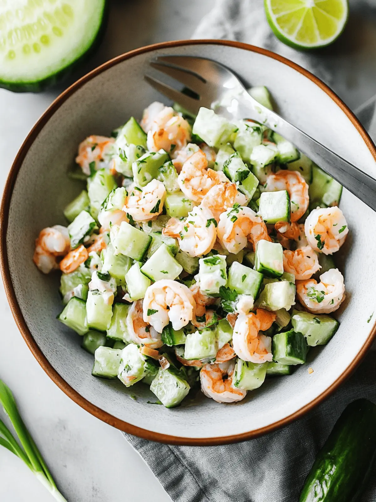 Cucumber Shrimp Salad