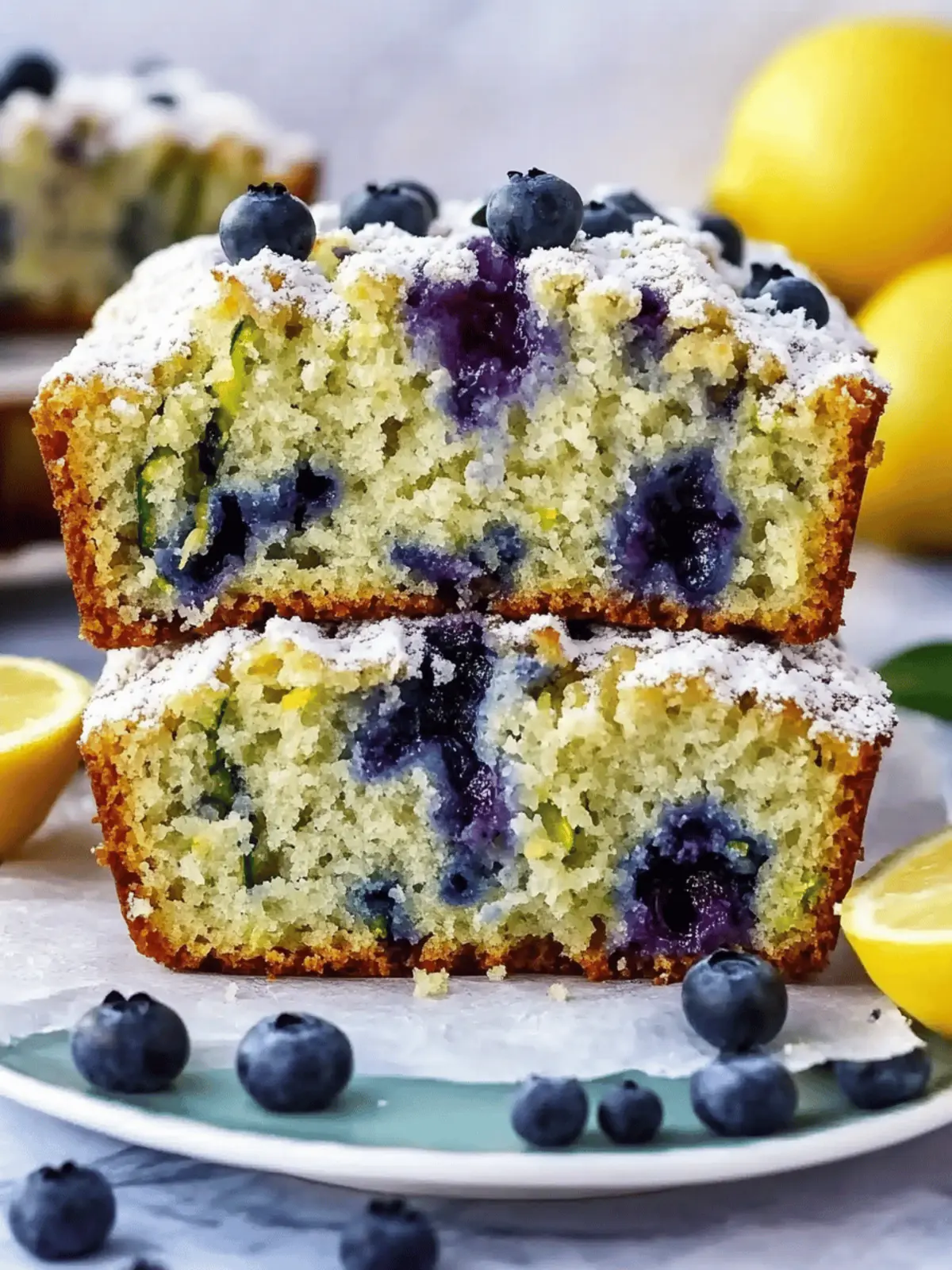 Lemon Blueberry Zucchini Bread