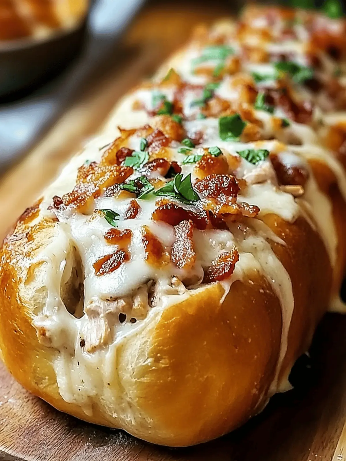 Chicken Bacon Ranch Stuffed Bread Recipe