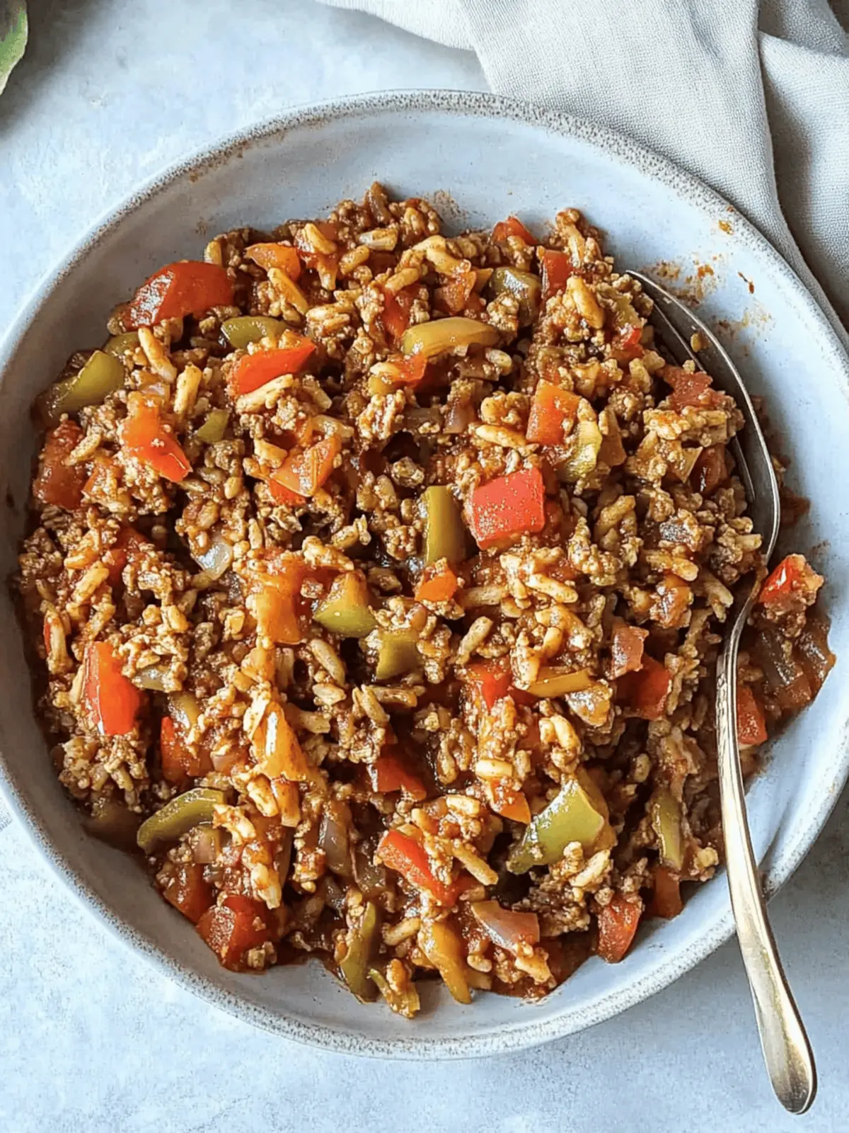 Easy Unstuffed Pepper Skillet (Quick One Pot Recipe)