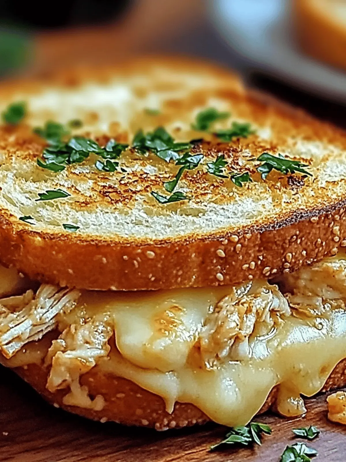 Irresistible Cheesy Chicken Garlic Bread Sandwich Recipe