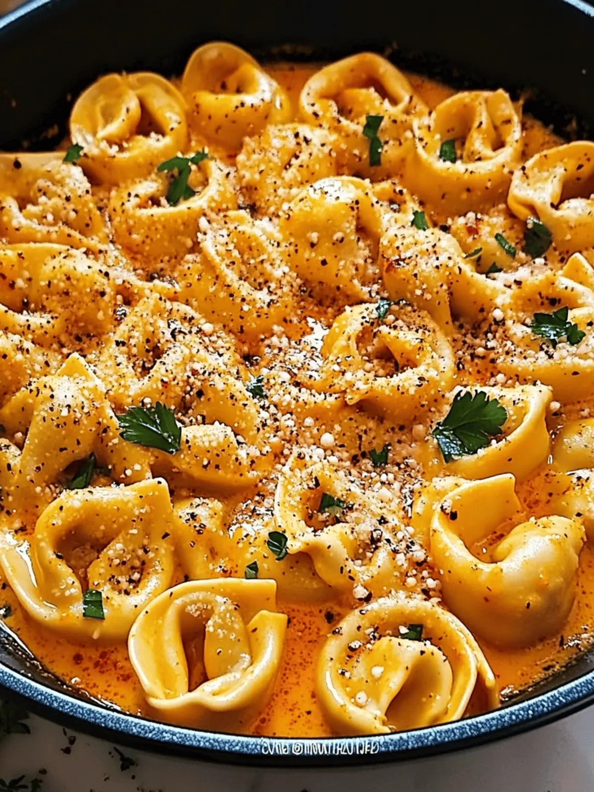 One-Pot Spicy Garlic Butter Chicken Tortellini